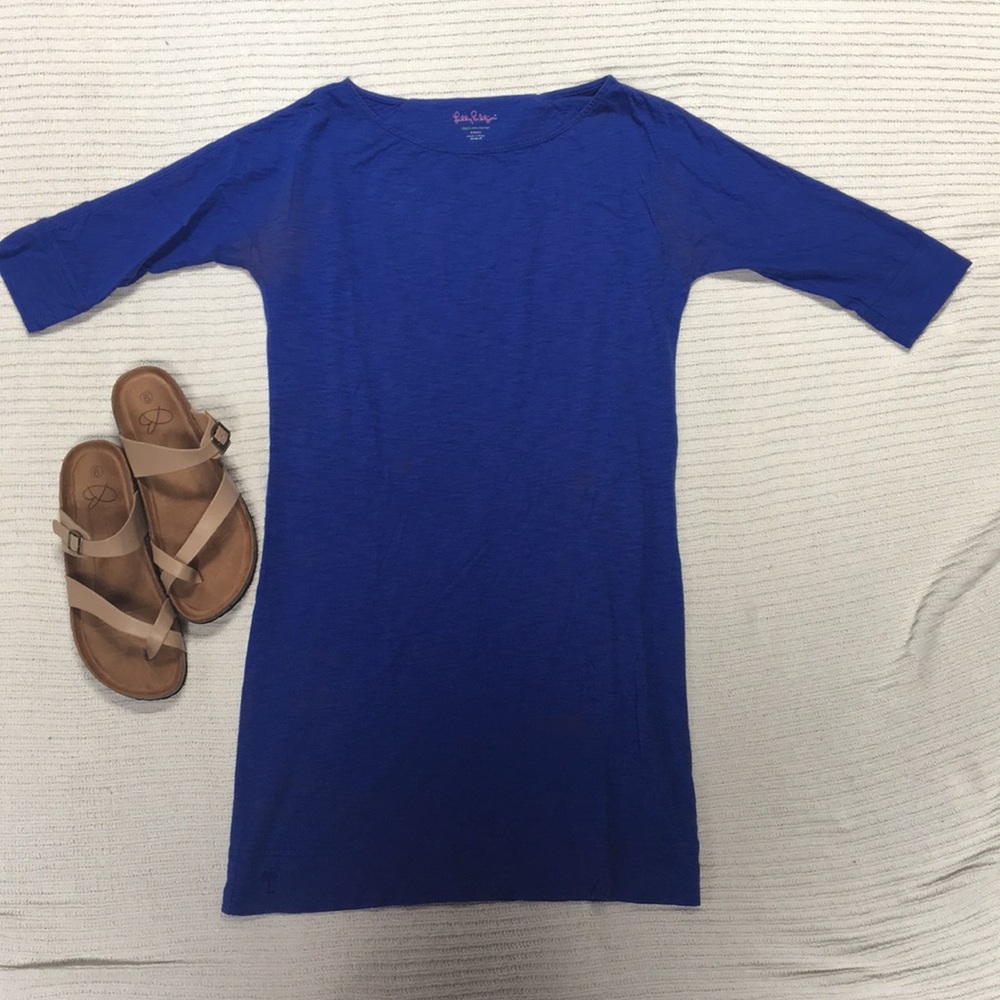Lilly Pulitzer S Blue cotton dress